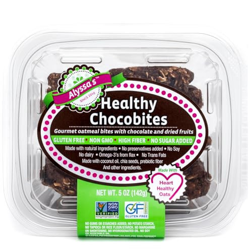 Alyssa’s Chocobites ⎸ Gluten Free Cookies, Healthy Snacks from the Bakery ⎸ Sugar Free Soft Cookies, Low Carb, Keto Protein Snacks ⎸ Gluten Free Snacks for Kids ⎸ 8 Cookies per box, 1 Pack | Amazon (US)