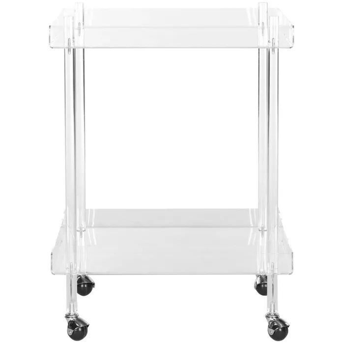 Elle Bar Cart Acrylic/Clear - Safavieh | Target