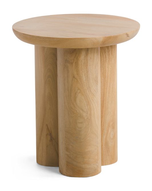 18in Scandinavian Farmhouse Wood Side Table | TJ Maxx