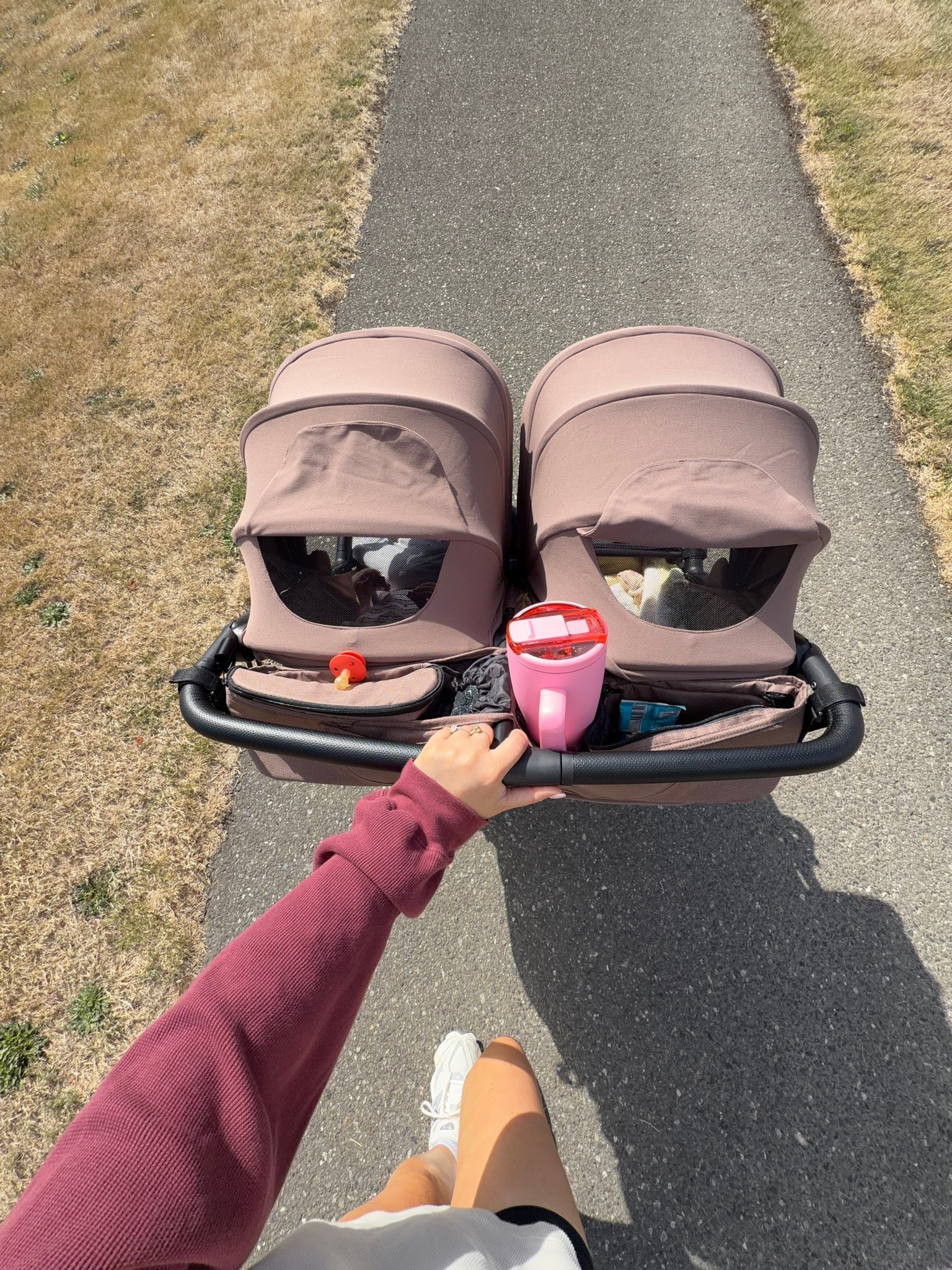 Love this double stroller they’ve thought of everything for it - works for newborn also!! Smooth ride, lightweight, collapsing easily. Love it. Sneakers true to size 8 I’ve worn for 2+ years my faves 

#morningroutine #walking #newbalance #momlife #brumate #zoe #newbalance

#LTKdayinmylife #LTKselfcare #LTKmorningroutine