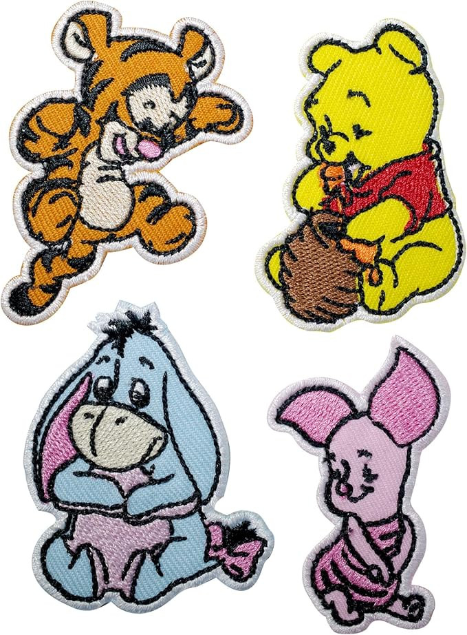 Octory 4 PCS Baby Bear Iron On Patch for Clothing Saw On/Iron On Embroidered Patch Applique for J... | Amazon (US)