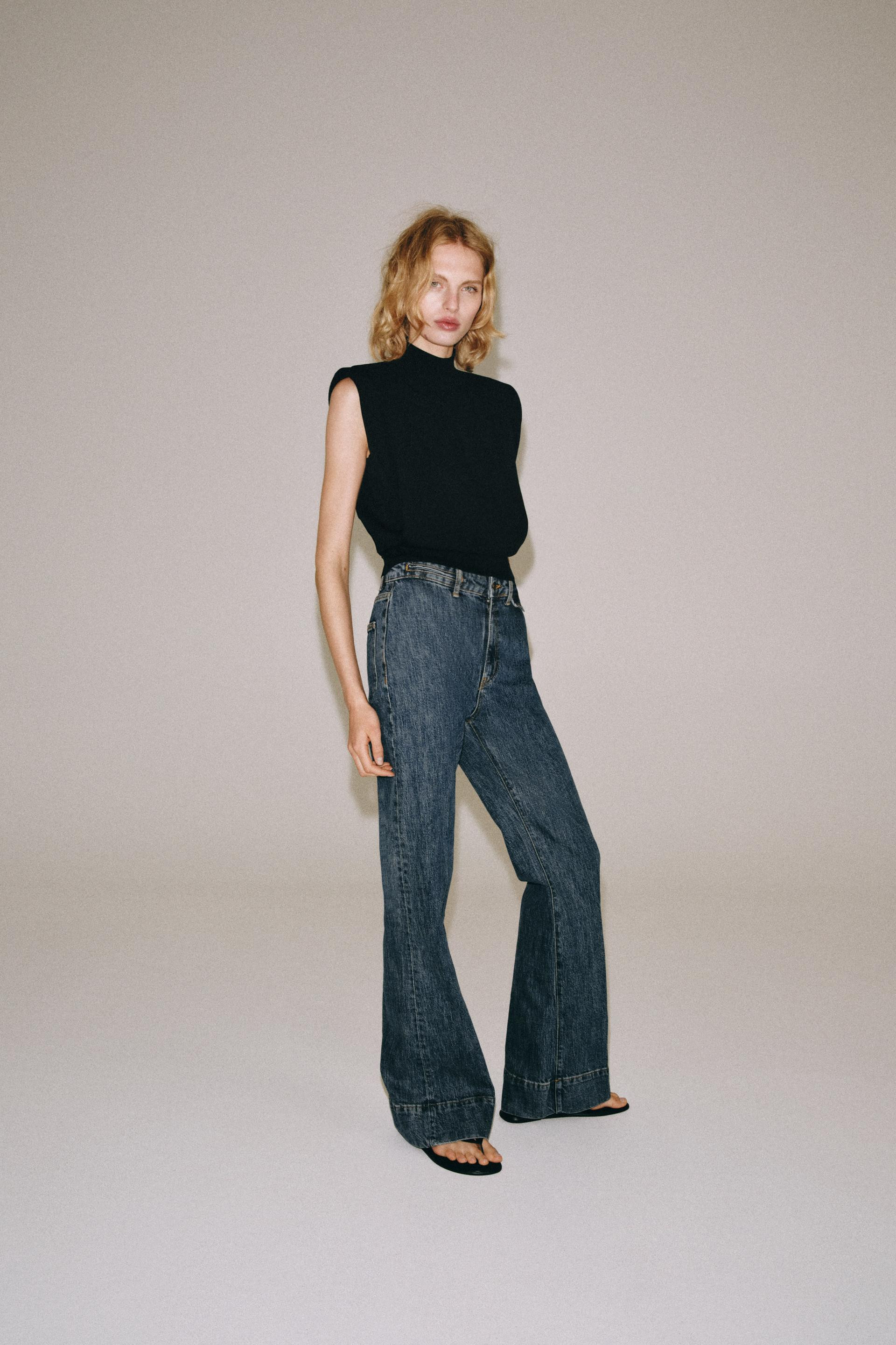 Zara - Open Back Knit Top - White - L - Woman | Zara UK