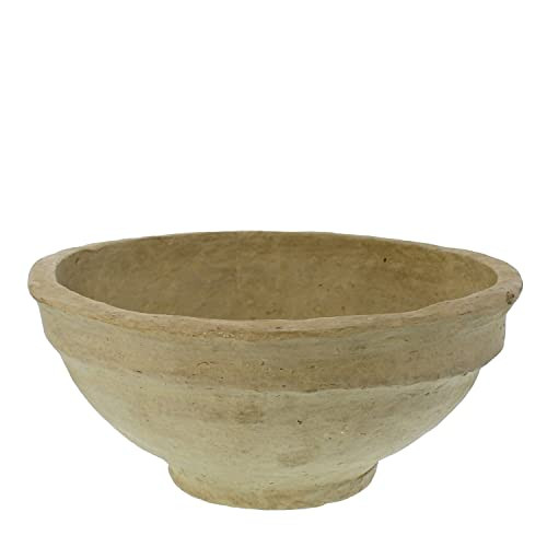 HomArt Large Paper Mache Decorative Bowl, 12-inch Diameter, Natural | Amazon (US)