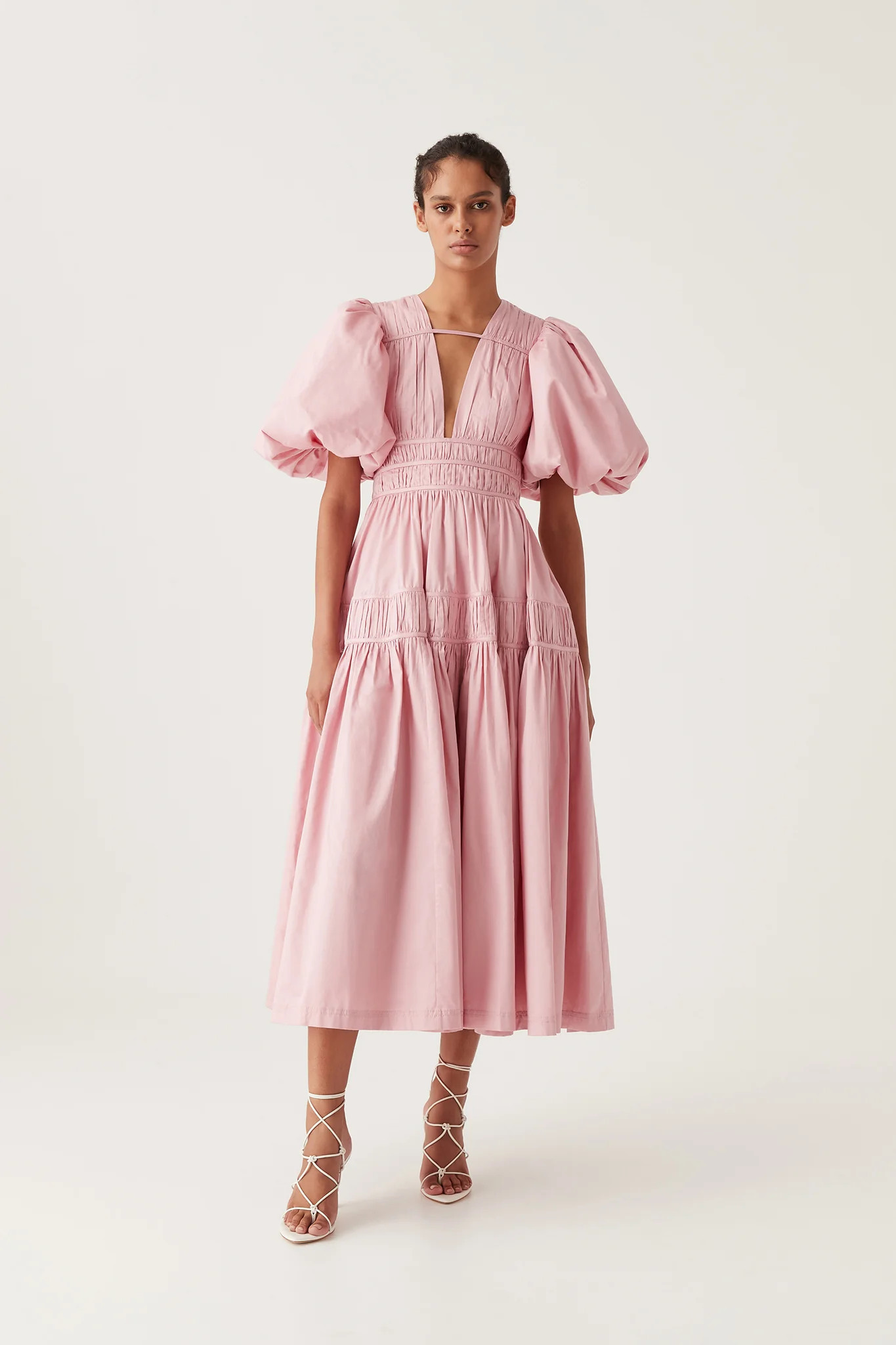 Fallingwater Ruched Midi Dress | aje. (US, UK, Europe, ROW)