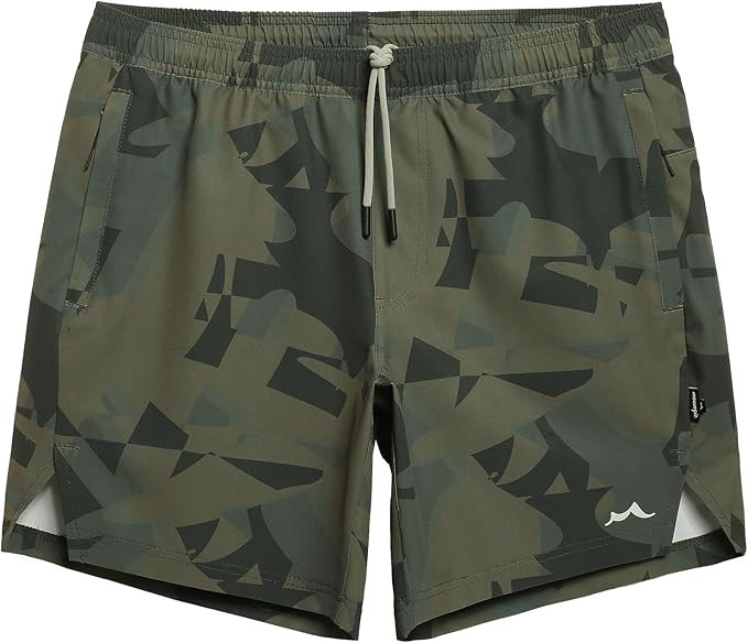 maamgic Men's Gym Running Shorts 7 Inch Quick Dry Athletic Workout Shorts with Zipper Pockets No ... | Amazon (US)