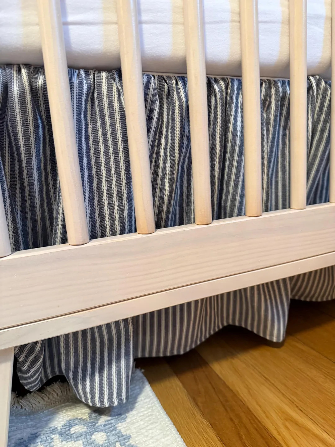 Custom Crib Skirt | Ruffled Striped Crib Skirt - Etsy | Etsy (Global)