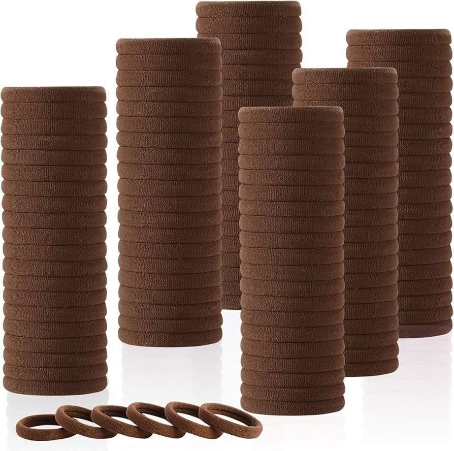 LuSeren 120 Pcs No Damage Hair Ties for Thick Hair, Large Soft Seamless Nylon Hair Elastics for W... | Amazon (US)