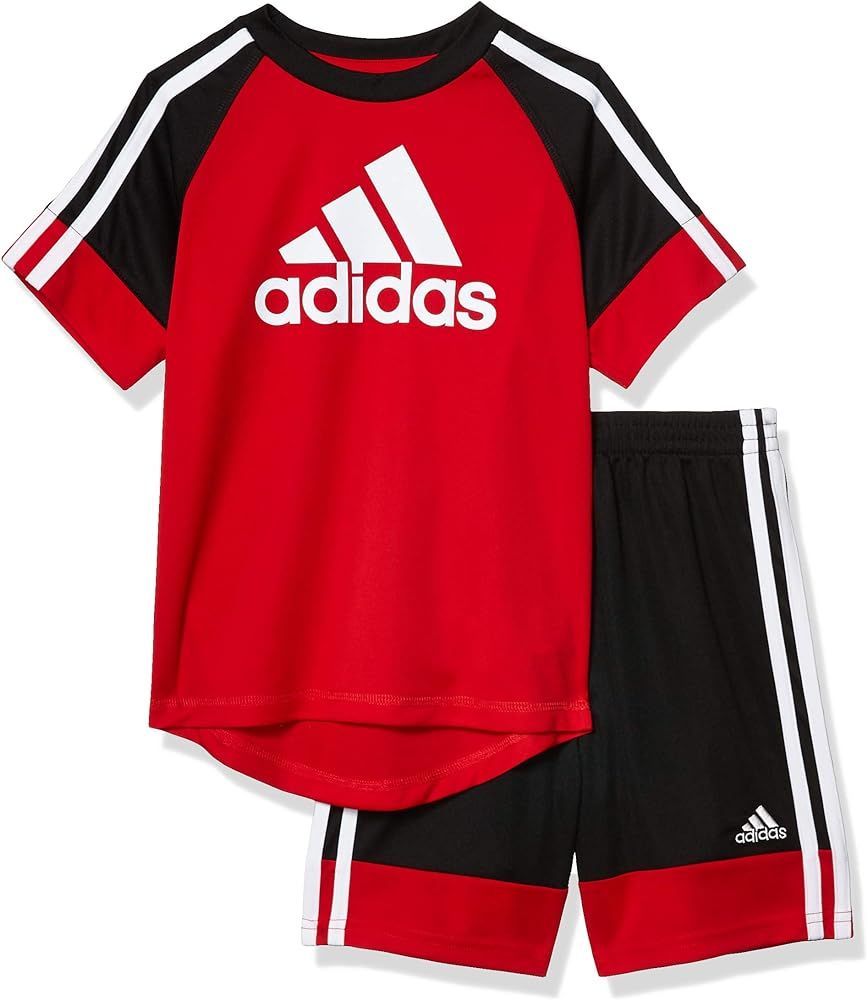 adidas Boys' Active Tee & Sport Shorts Clothing Set | Amazon (US)