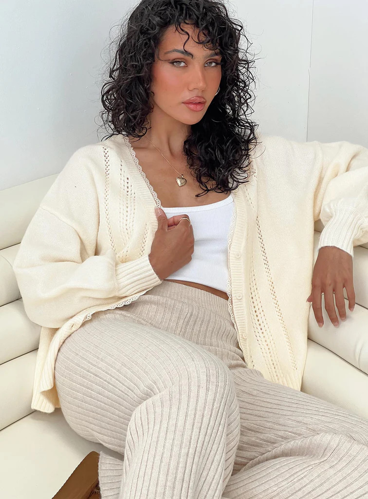 Oakleigh Cardigan Cream | Princess Polly US