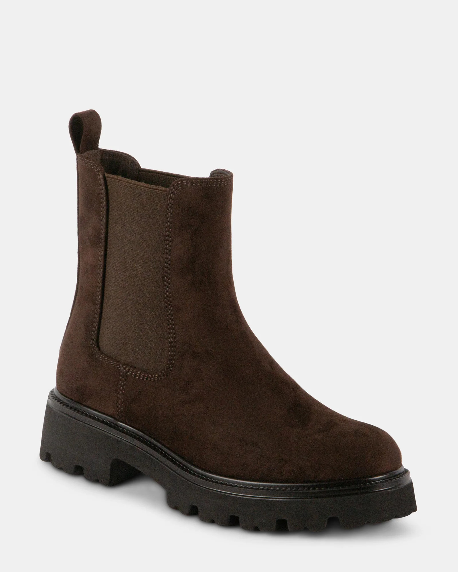 BACKSTRT Brown Slip-On Ankle Boot | Women's Designer Booties | Steve Madden (Canada)