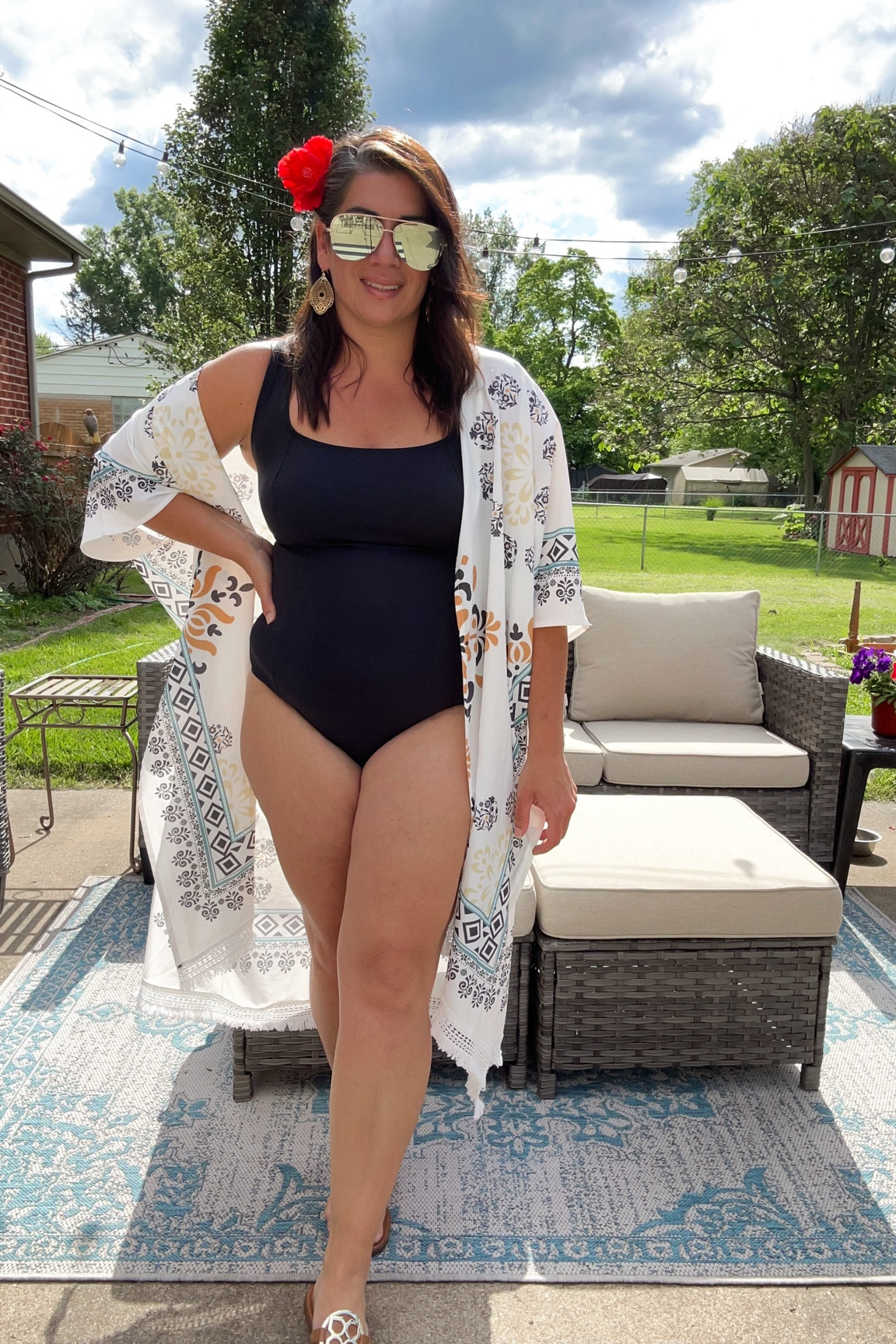 Best selling Cupshe one piece bathing suit with corset and kimono by BLOOMCHIC 
Both fit TTS

#LTKFindsUnder50 #LTKPlusSize #LTKSwim