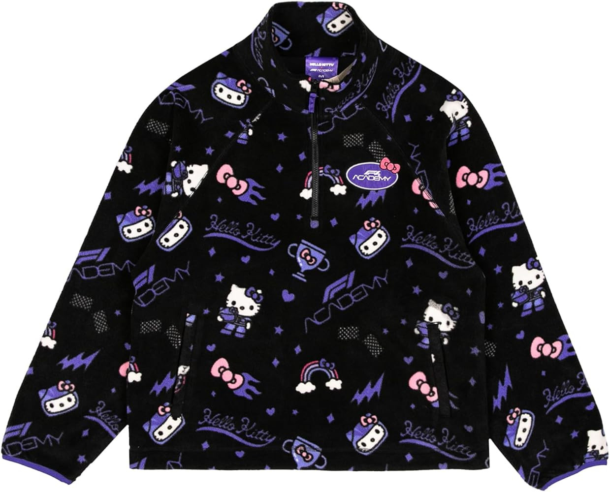 F1A x Hello Kitty Women's All Over Print Polar Fleece Jacket | Amazon (US)