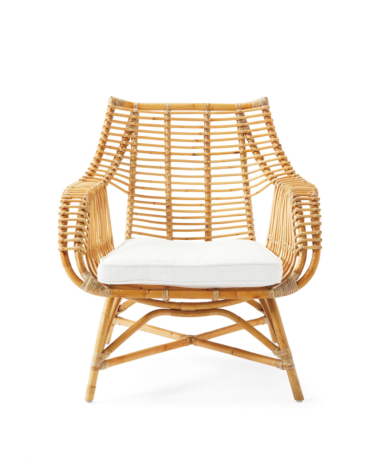 Venice Rattan Chair - Natural | Serena and Lily