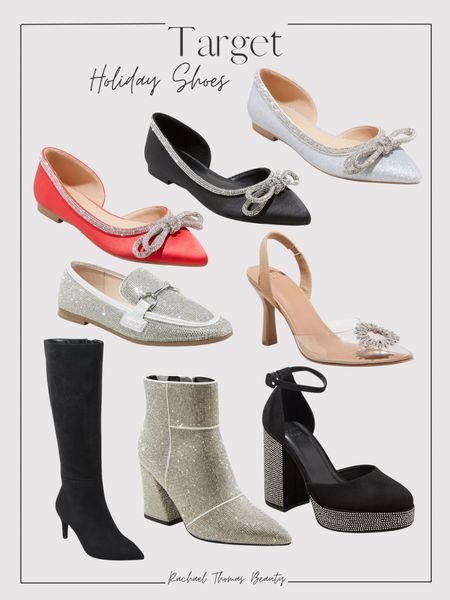 Target Holiday Shoes.  These will add a little sparkle to your outfits and everything is under $50

#LTKSeasonal #LTKshoecrush #LTKHoliday