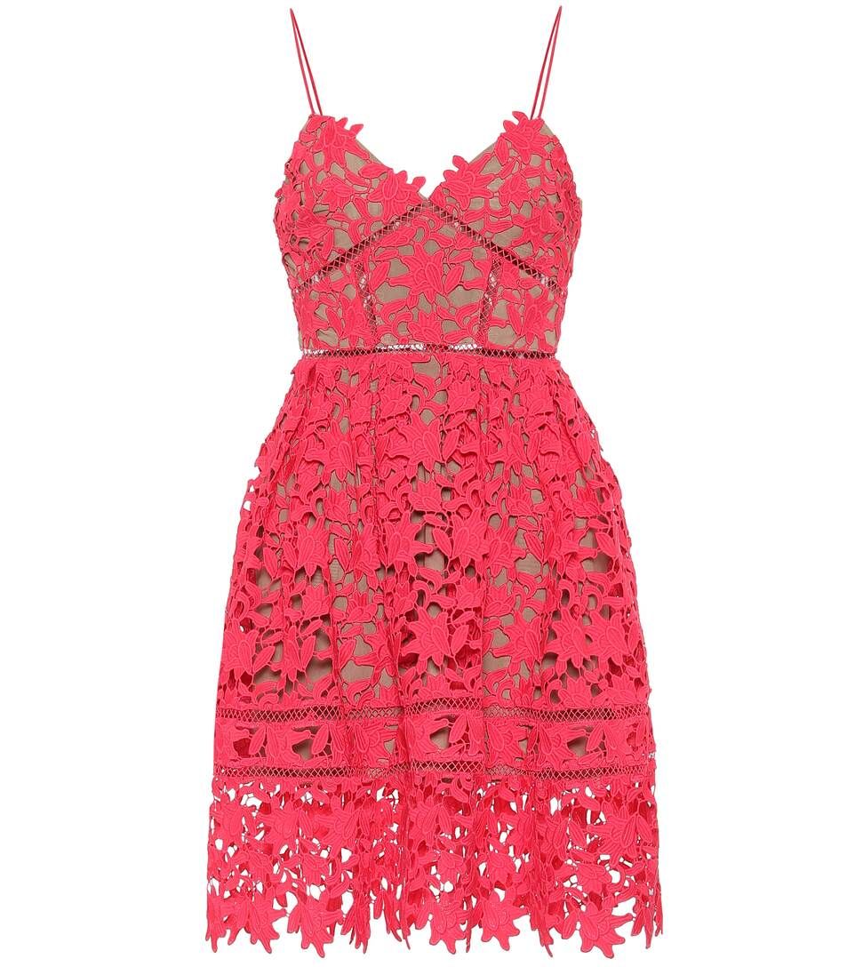 Floral guipure lace minidress | Mytheresa (US/CA)