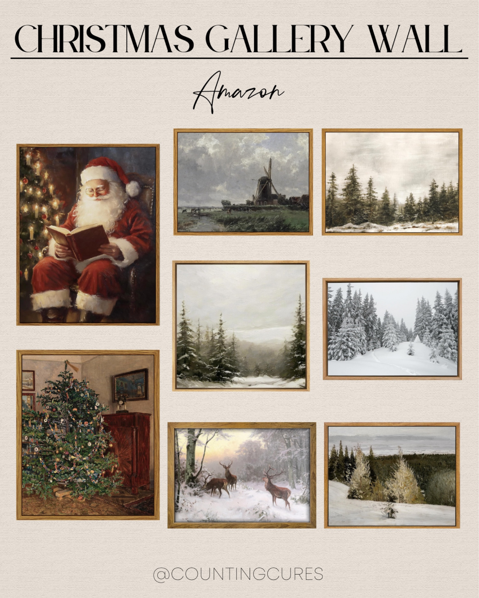 This Christmas gallery wall from Amazon is the perfect way to display your favorite holiday photos and memories! Shop them now before they sell out.
#walldecor #christmasprints #winterrefresh #livingroomfinds

#LTKSeasonal #LTKStyleTip #LTKHome