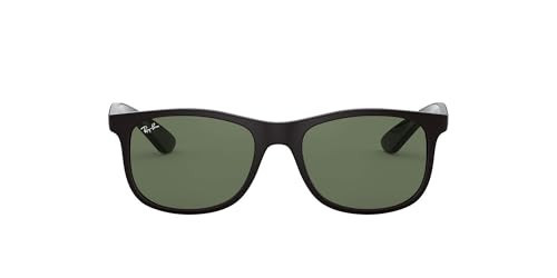 Ray-Ban Junior Kids' RJ9062S Rectangular Sunglasses, Matte Black/Dark Green, 48 mm | Amazon (US)