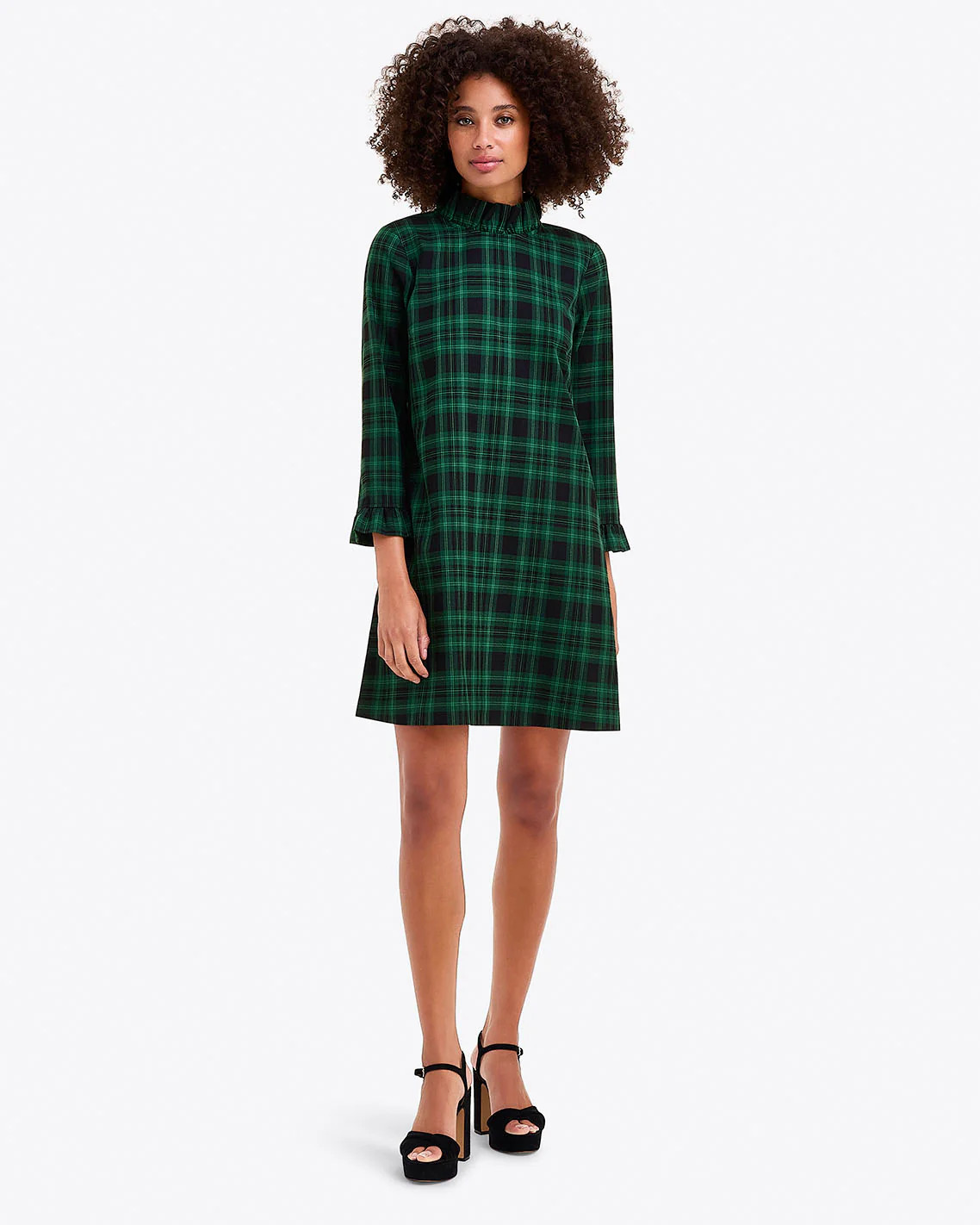 Lindsay Dress in Blackwatch Plaid | Draper James (US)