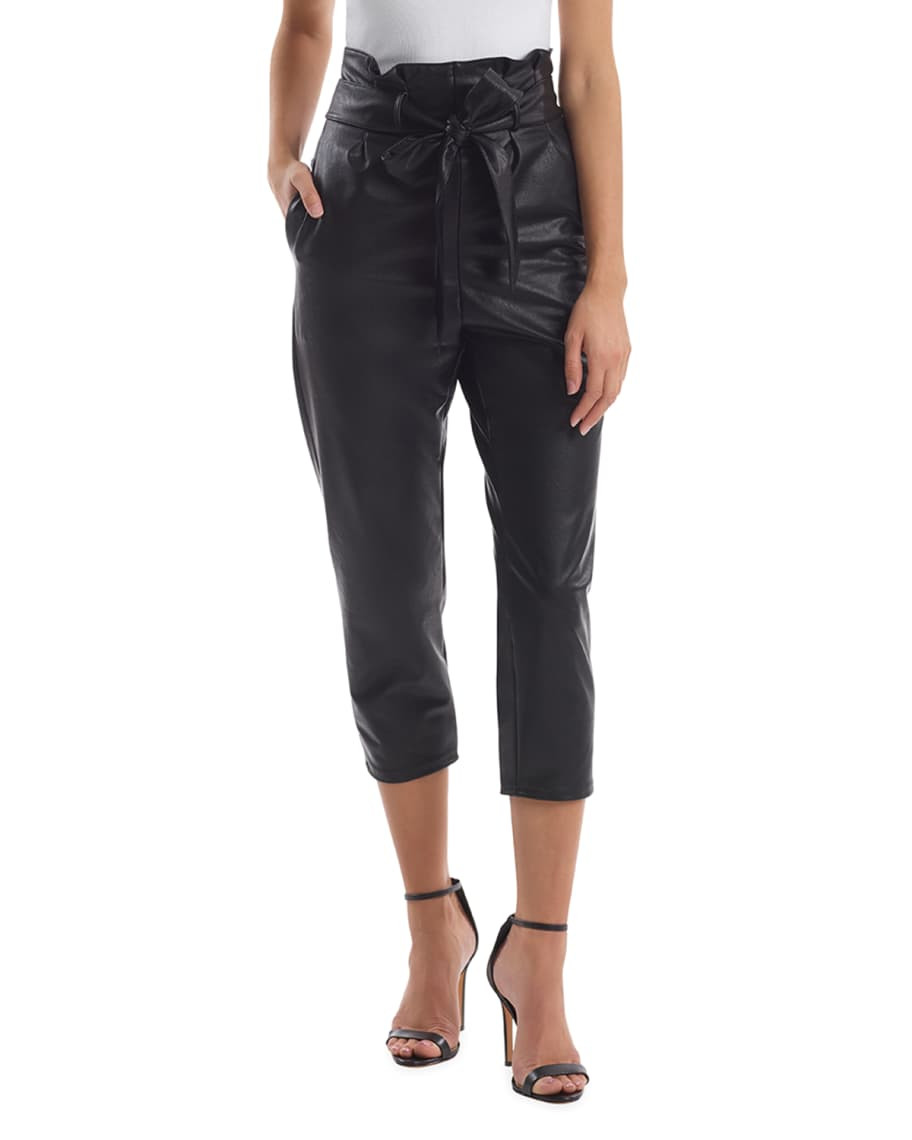 Commando Faux Leather Paperbag Pant | Neiman Marcus