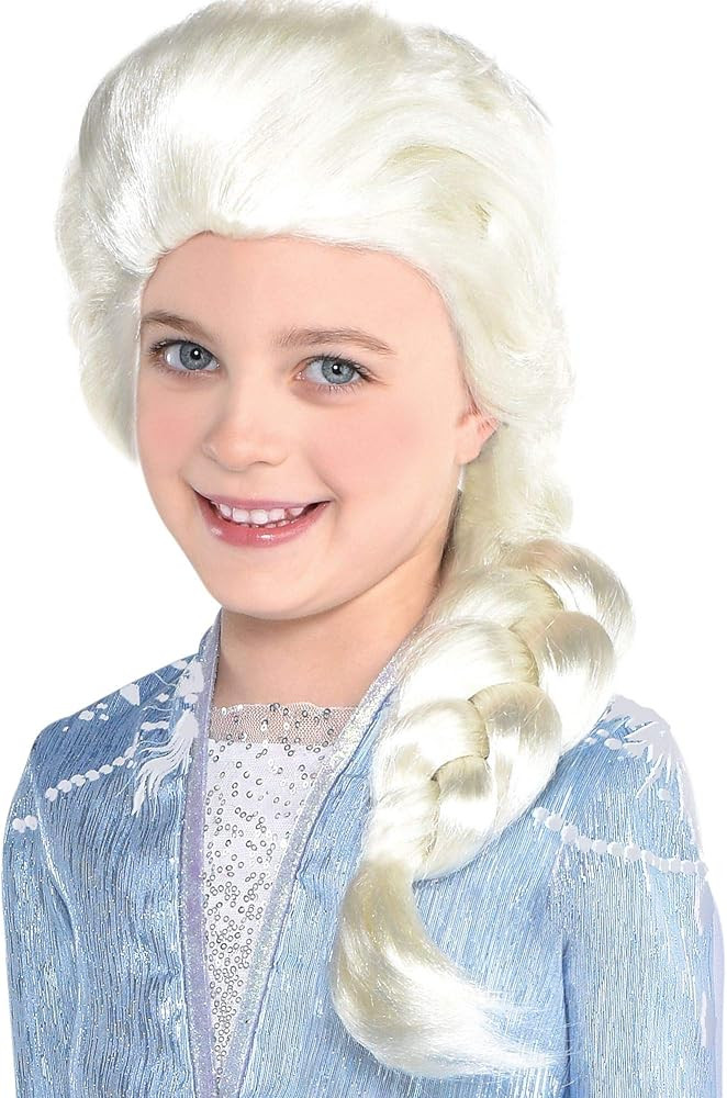 Party City Frozen 2 Elsa Wig Halloween Costume Accessory for Women and Girls, One Size | Amazon (US)