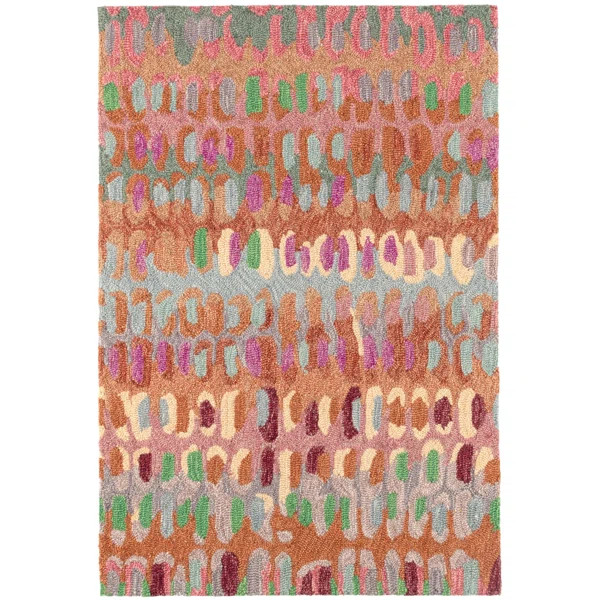 Paint Chip Clay Hand Micro Hooked Wool Rug | Wayfair North America