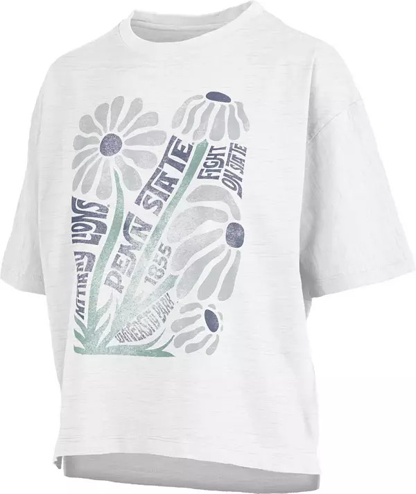 Pressbox Women's Penn State Nittany Lions White Daisy Midi T-Shirt | Dick's Sporting Goods