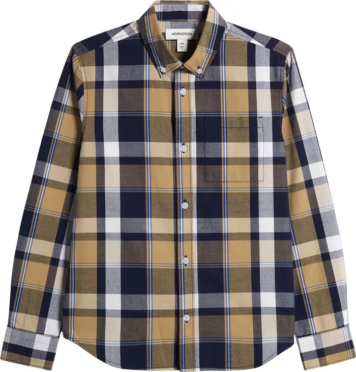 Navy Peacoat- Tan Lou Plaid | Nordstrom