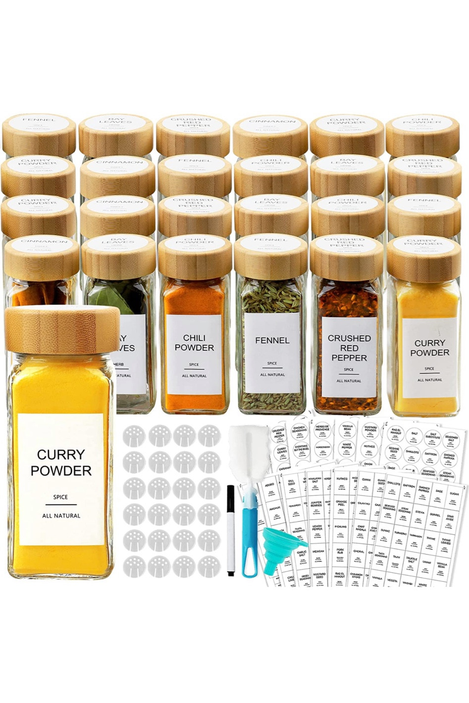 Kitchen home sale alert! 
Amazon must have for your spice jars! 

AISIPRIN 24 Pcs Glass Spice Jars with Bamboo Airtight Lids and 398 Labels, 4oz Empty Square Containers Seasoning Storage Bottles - Shaker Lids, Funnel, Brush and Marker Included

#LTKhome #LTKsalealert #LTKSale