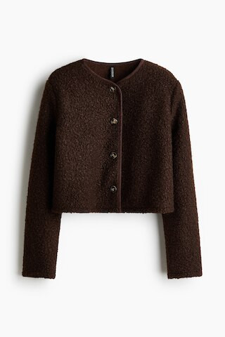 H & M - Teddy Fleece Cardigan - Brown | H&M (US + CA)
