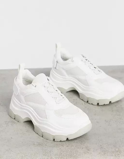 RAID Malibu chunky sneakers in white | ASOS | ASOS (Global)