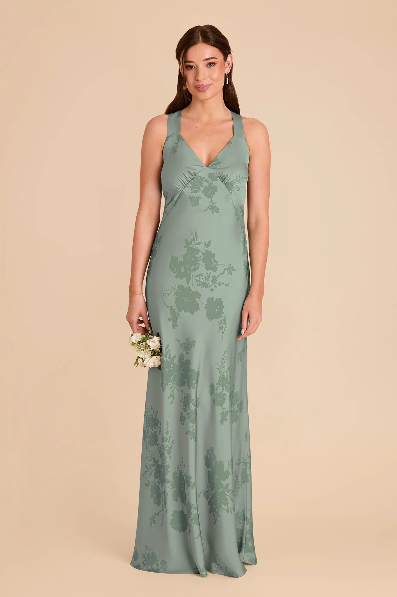 Veronica Sage Whimsical Blooms Matte Satin Dress | Birdy Grey | Birdy Grey