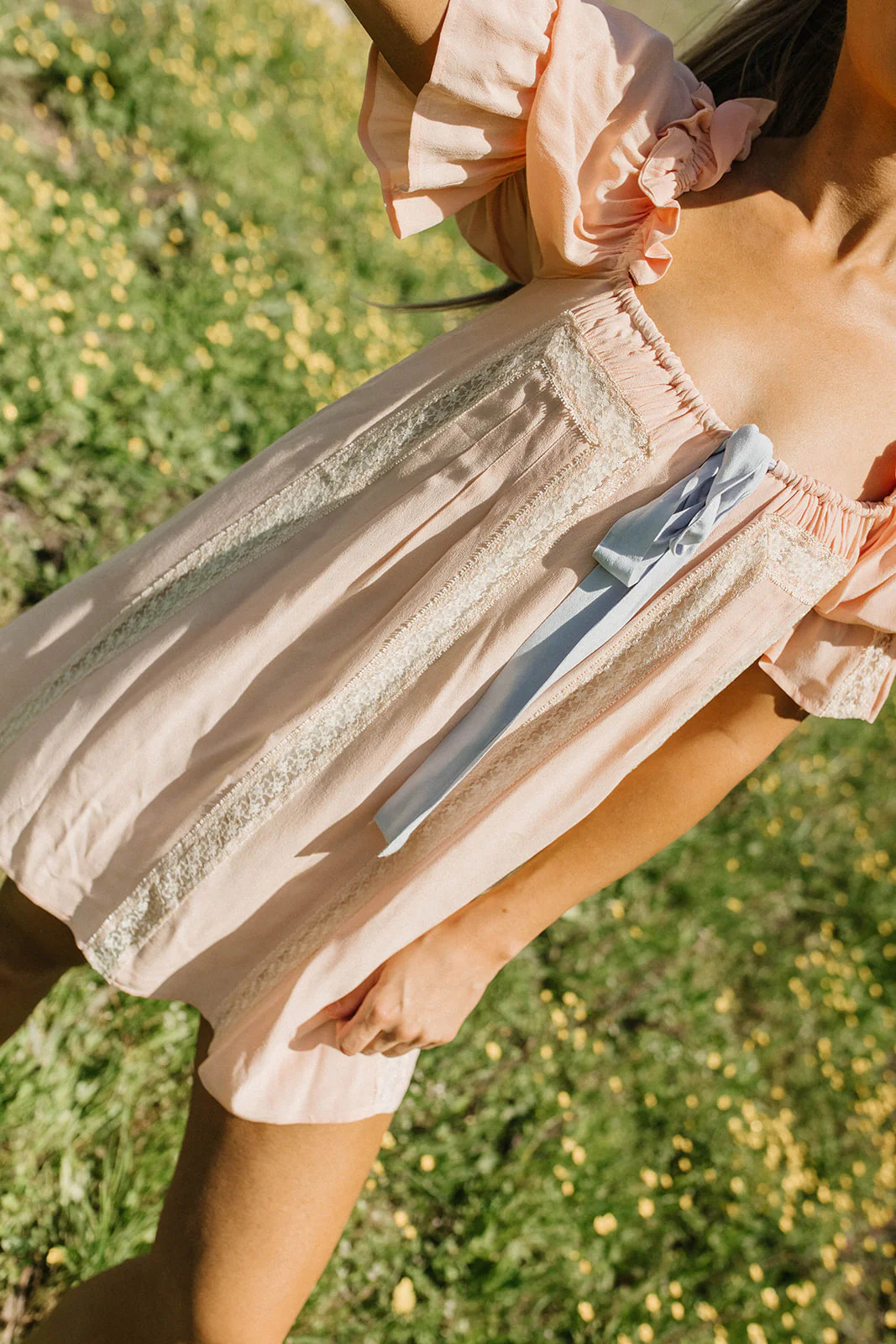 Heirloom Mini Dress in Peach Nectar | Worth Collective