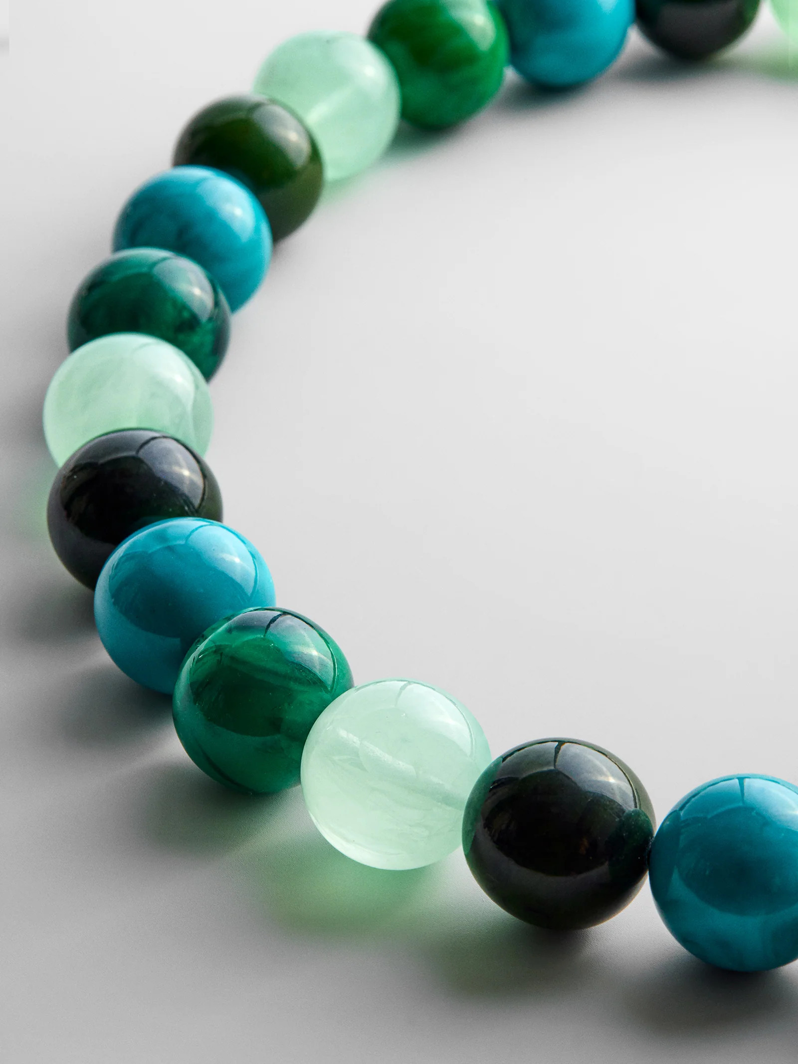 Jane Beaded Necklace - Blue Multi Bead | BaubleBar