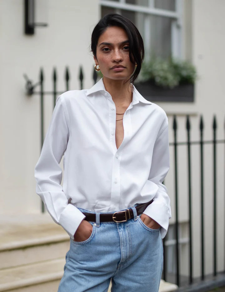The Boyfriend: TENCEL™ Lyocell, Off-White | With Nothing Underneath