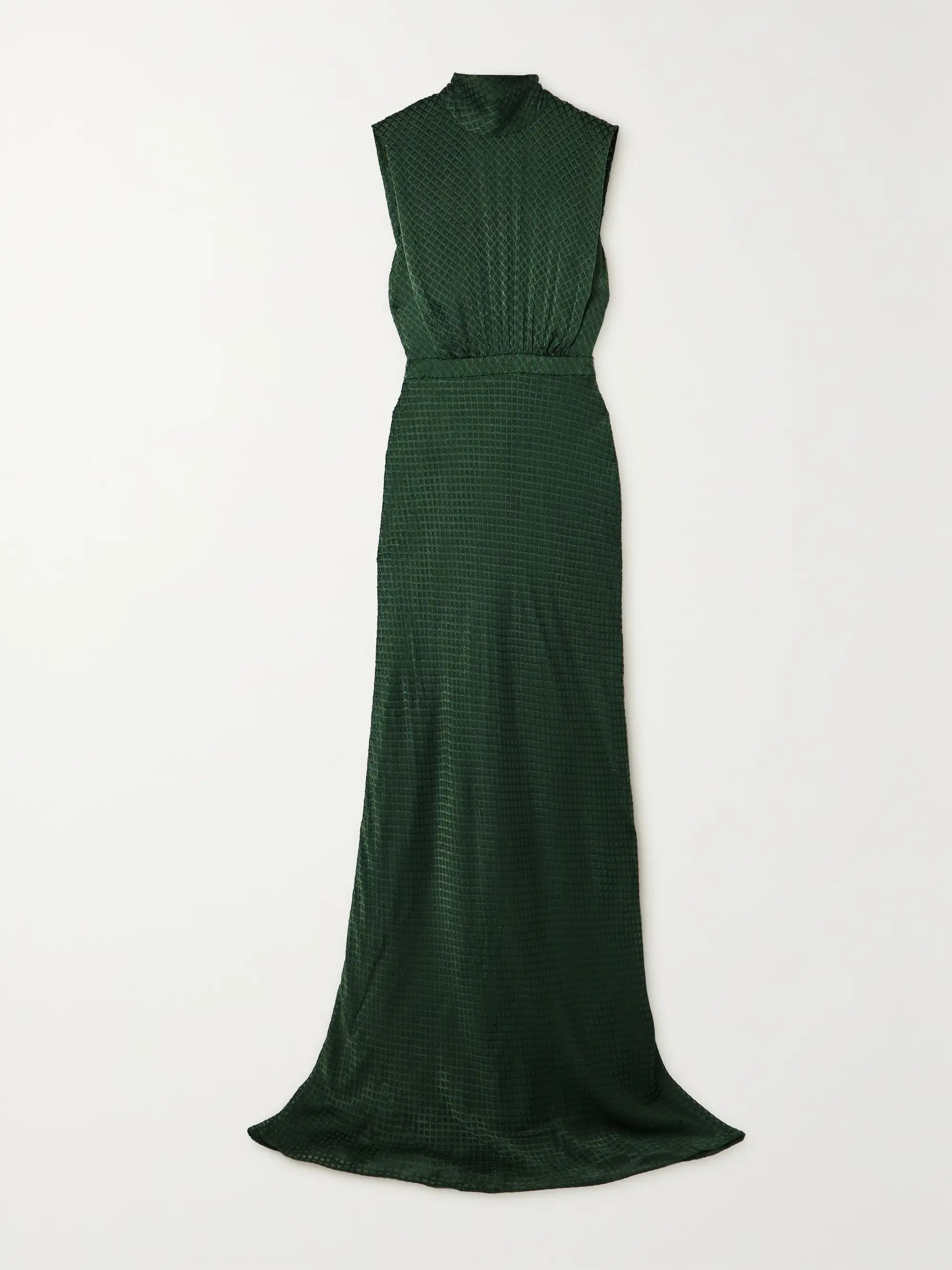 Fleur jacquard halterneck gown | NET-A-PORTER (US)