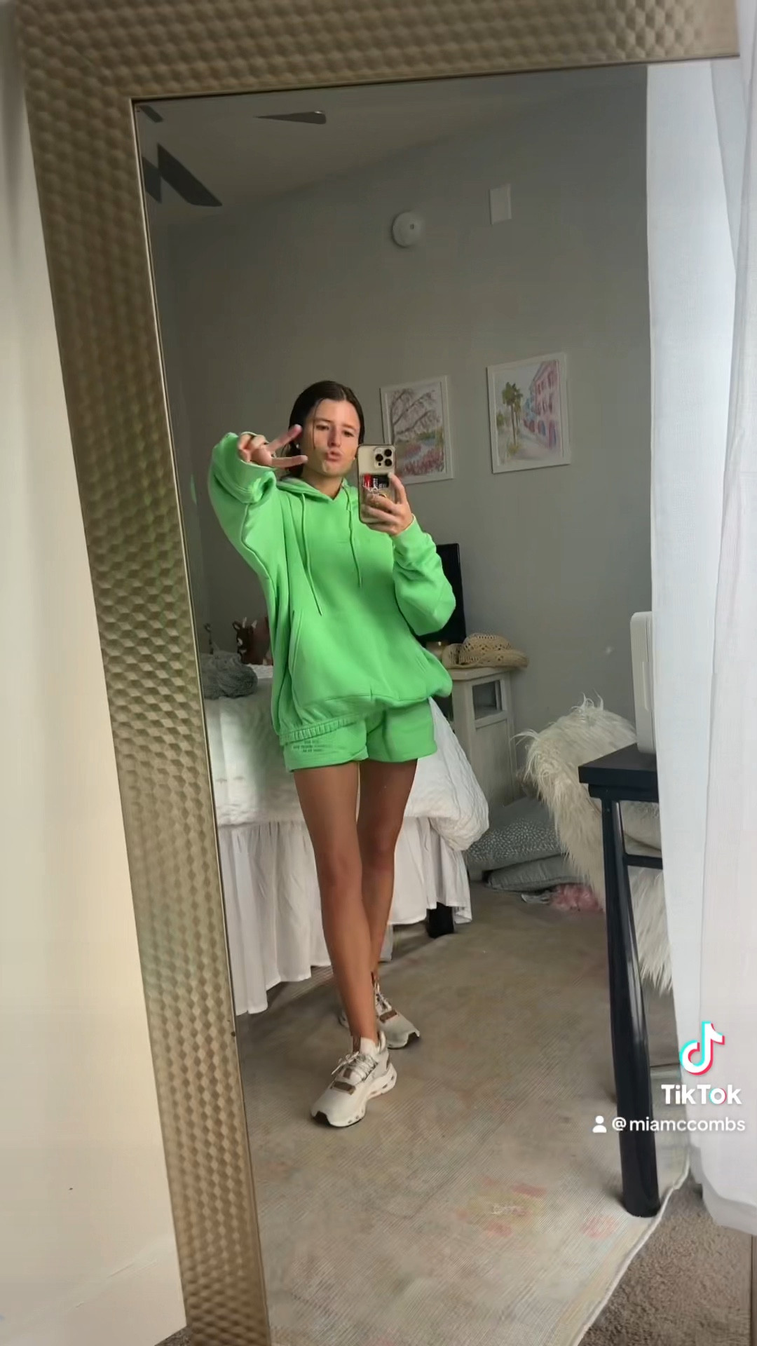 Wednesday ootd! Sweat short set!! Green apple is my new fav color 🤭💚 It is literally so soft and comfortable! I want it in all colors!!

#LTKU #LTKVideo #LTKstyletip
