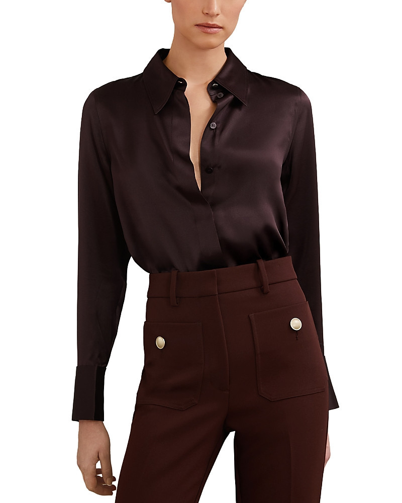 Reiss Ameira Silk Satin Shirt | Bloomingdale's (US)