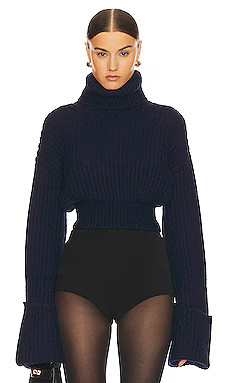 Helsa Esti Turtleneck Sweater in Navy from Revolve.com | Revolve Clothing (Global)