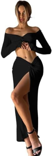 Women Sexy Hollow Out Bodycon Dress Long Sleeve Belly Cutout Maxi Long Dresses for Cocktail Party... | Amazon (US)