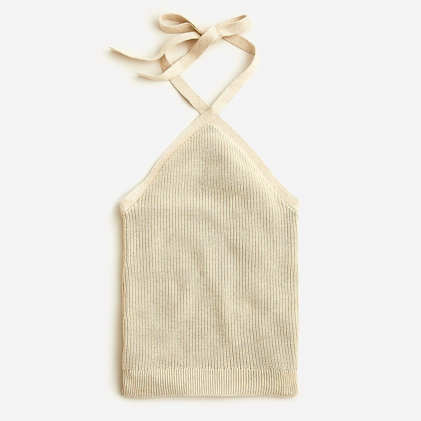 Cotton-cashmere halter sweater-tank | J. Crew US