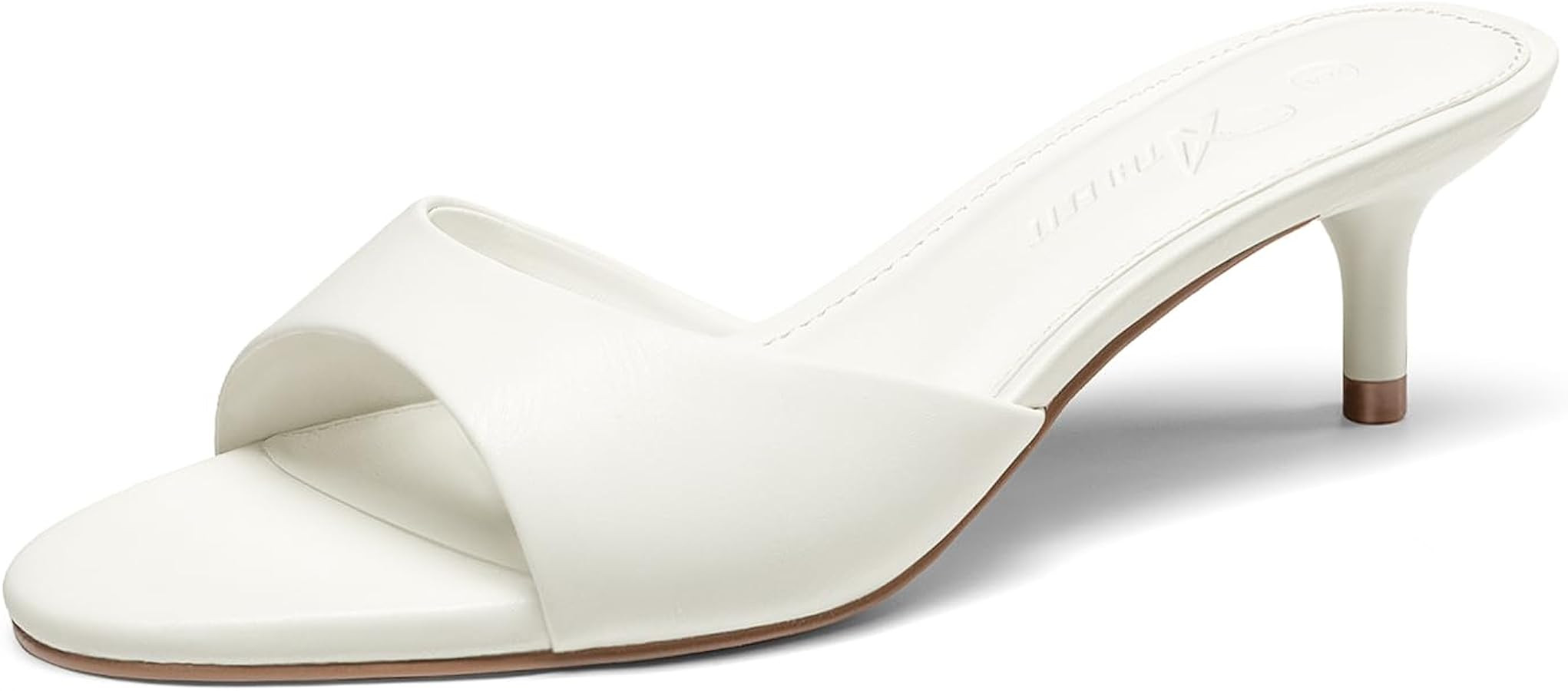 Athlefit Kitten Heels for Women Open Toe Comfortable Low Heels Slip On Dressy Casual Heeled Sanda... | Amazon (US)