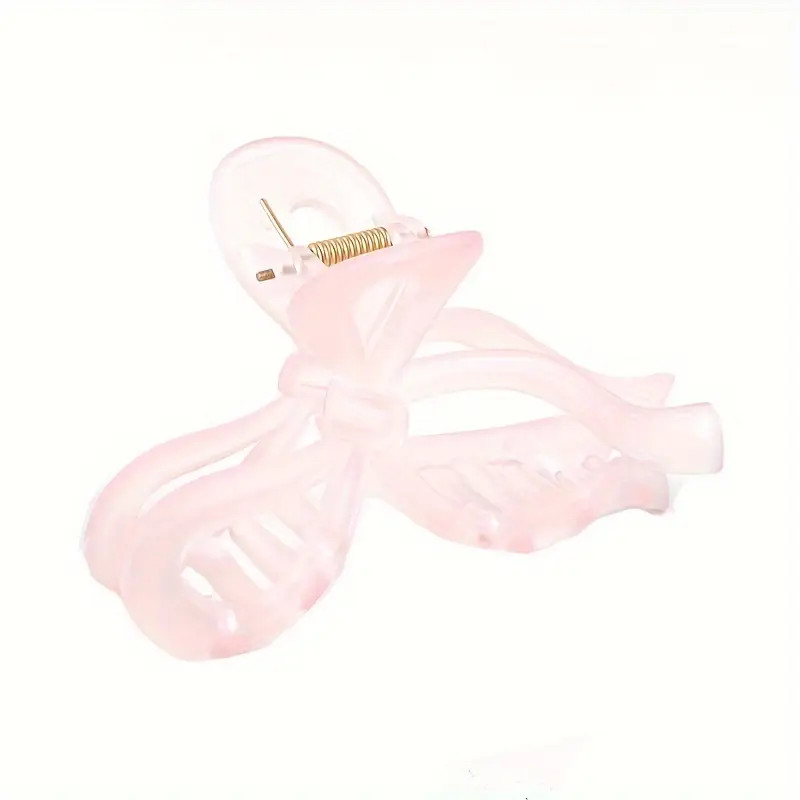 Macaron Color Frosted Hollow Bowknot Shaped Hair Claw Clips - Temu United Kingdom | Temu Affiliate Program