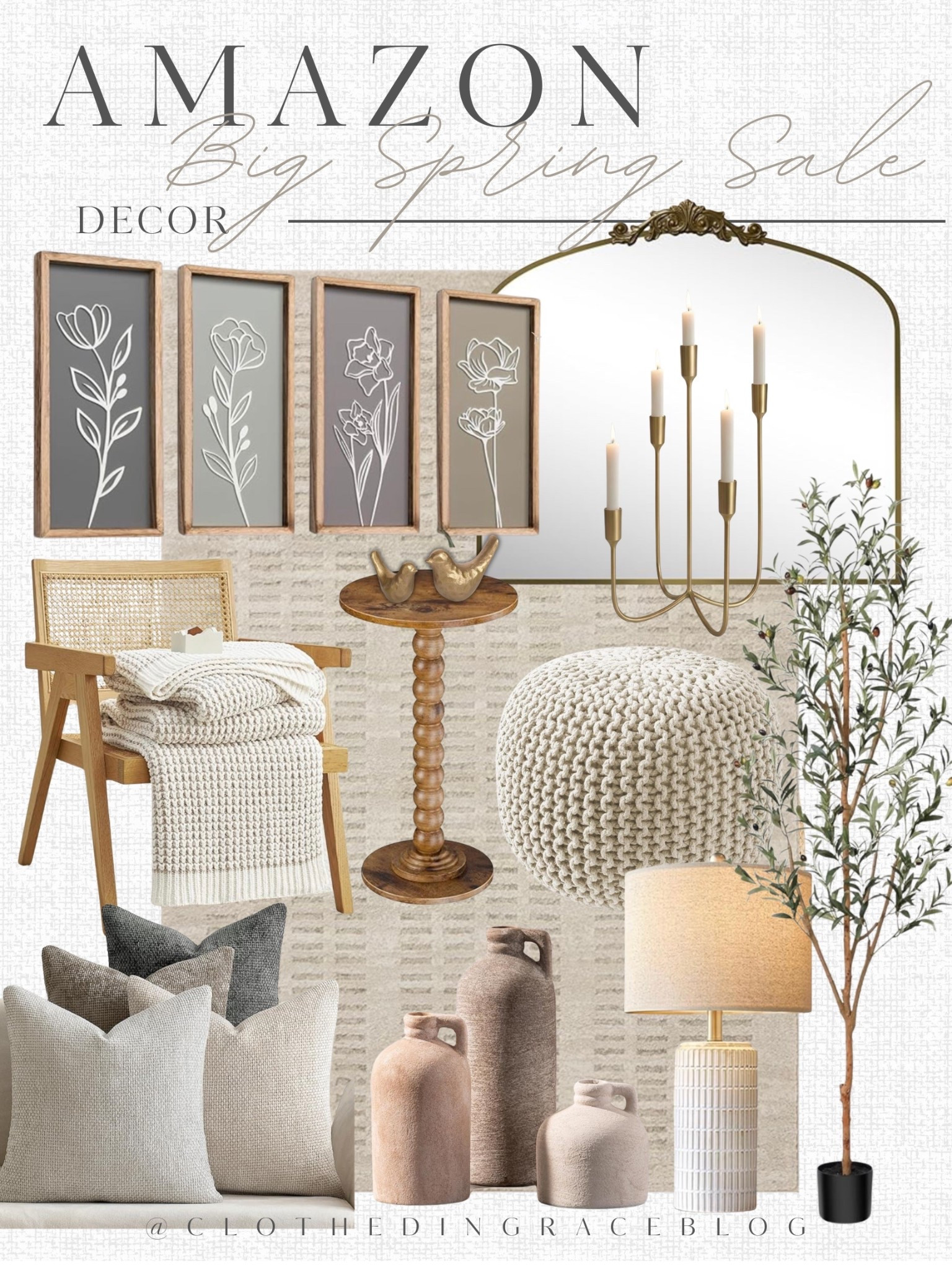 Some beautiful home items included in the @amazon Big Spring Sale! Perfect for a living room space. 👌🏻 #ad #founditonamazon