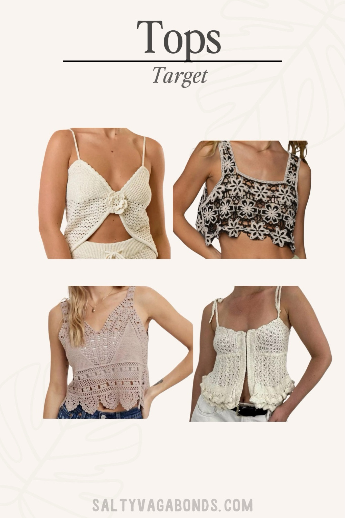 These lacy / crocheted target tops are super cute and boho, perfect for this summer and for the beach!!! 

Follow for more Ltk posts like this!




Target finds, target shirts, target women’s finds, crocheted crop tops, crocheted tops, crocheted clothes, boho vibes, vacation clothes, vacation tops, summer vibes, Summer finds, summer outfits, summer shirts, collage, Ltk collage, collages, target collage

#LTKStyleTip #LTKU #LTKFindsUnder50