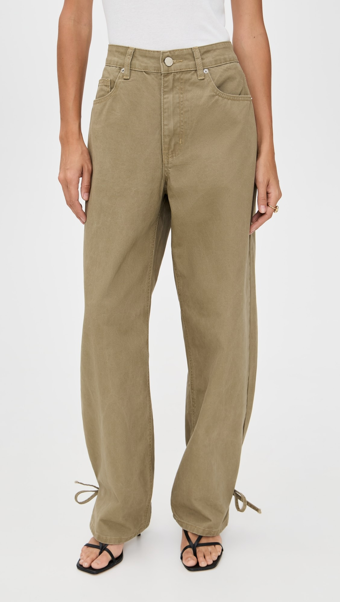 Marnie Khaki Denim Jeans | Shopbop