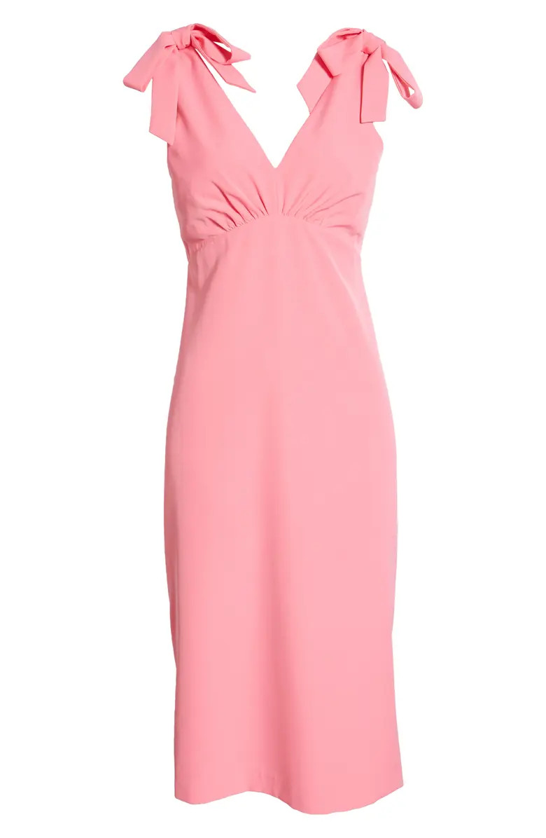Julia Jordan V-Neck Tie Sheath Dress | Nordstrom | Nordstrom