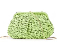 Emprier Straw Clutch Purse for Women Cloud Dumpling Pouch Straw Crossbody Shoulder Handbag Summer... | Amazon (US)