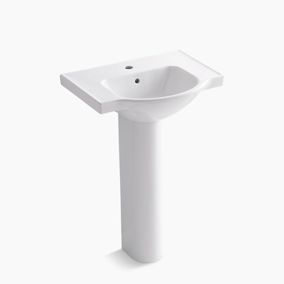 21" rectangular pedestal bathroom sink | Kohler