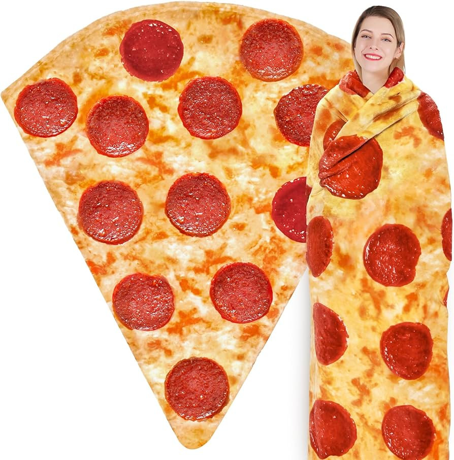 Jorbest Pizza Blanket Birthday Gifts for Women Men Teen Boys Girls, Double Sided Novelty Pizza Th... | Amazon (US)