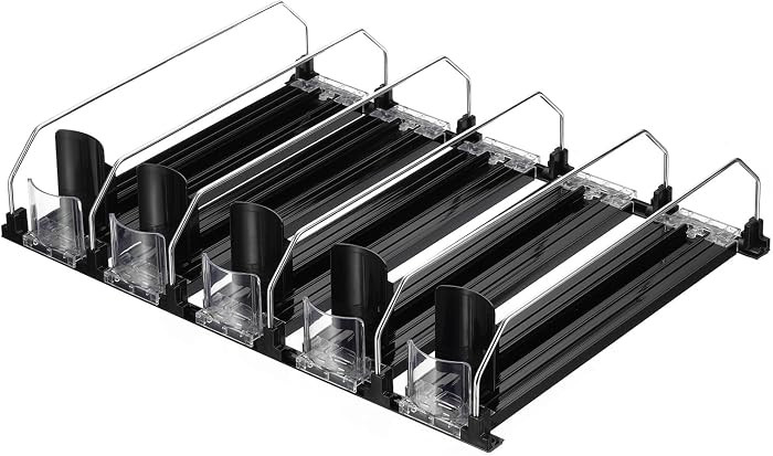 uxcell 5pcs Soda Can Organizer for Refrigerator, Self-Pushing Drink Organizer for Fridge, Width A... | Amazon (US)
